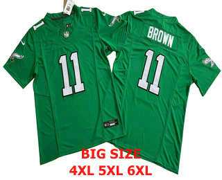 Men's Philadelphia Eagles #11 AJ Brown Kelly Green FUSE Vapor Limited Throwback Jersey,We sell and wholesale Men's Philadelphia Eagles #11 AJ Brown Kelly Green FUSE Vapor Limited Throwback Jersey on line form chian!